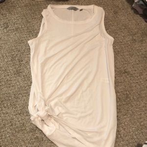 White Athleta tie tank